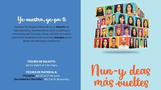 llinguastur.news.imagen - El Principáu pon en marcha la campaña de promoción pa la matriculación en llingua asturiana y eonaviegu