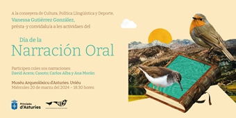 llinguastur.news.imagen - Cultura celebra pela primer vez el Día Internacional de la Narración Oral con una sesión colectiva de cuentos nel Muséu Arqueolóxicu