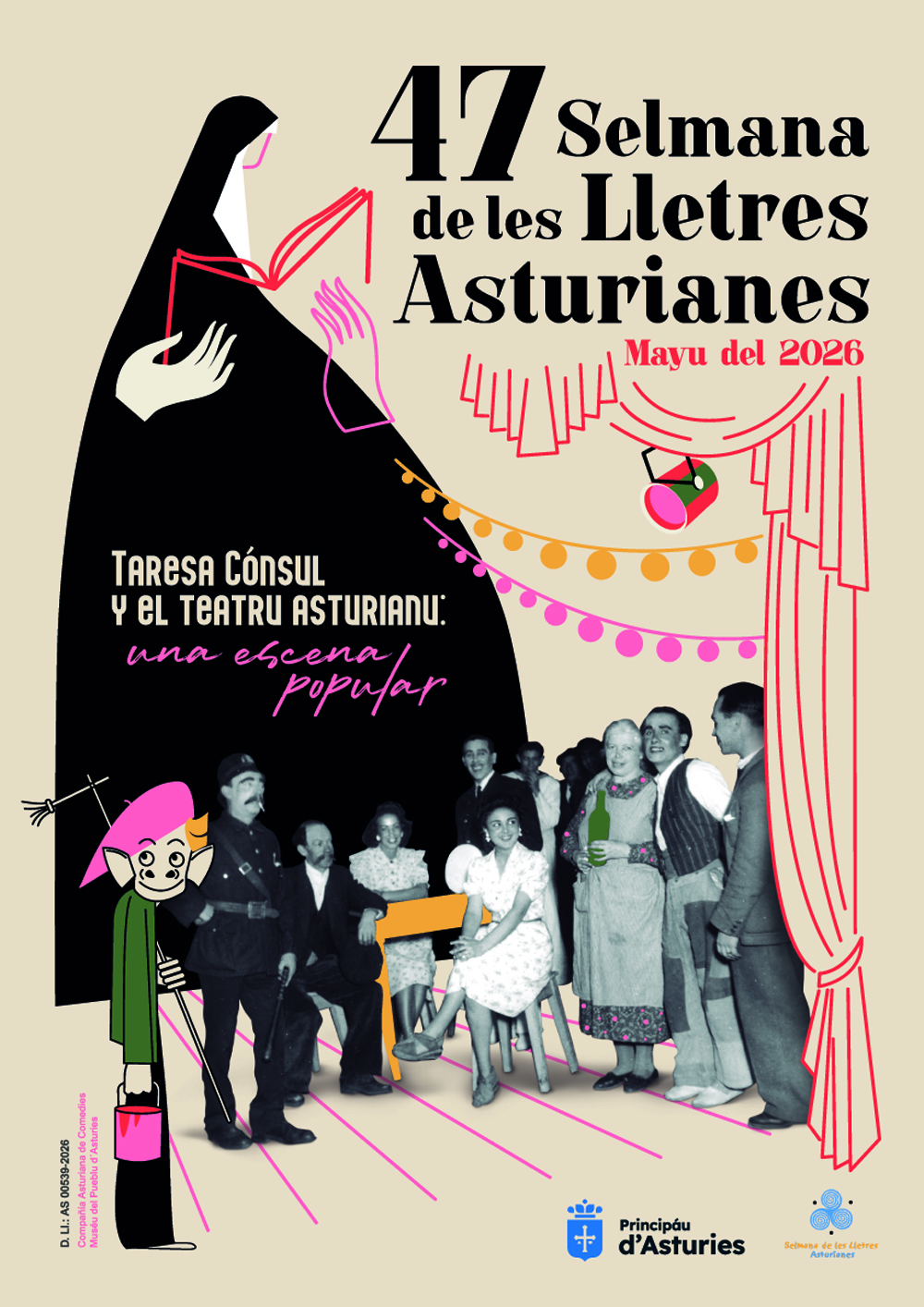 llinguastur.news.imagen - El Principáu dedica la 47 Selmana de les Lletres asturianes a Taresa Cónsul y al teatru costumista asturianu