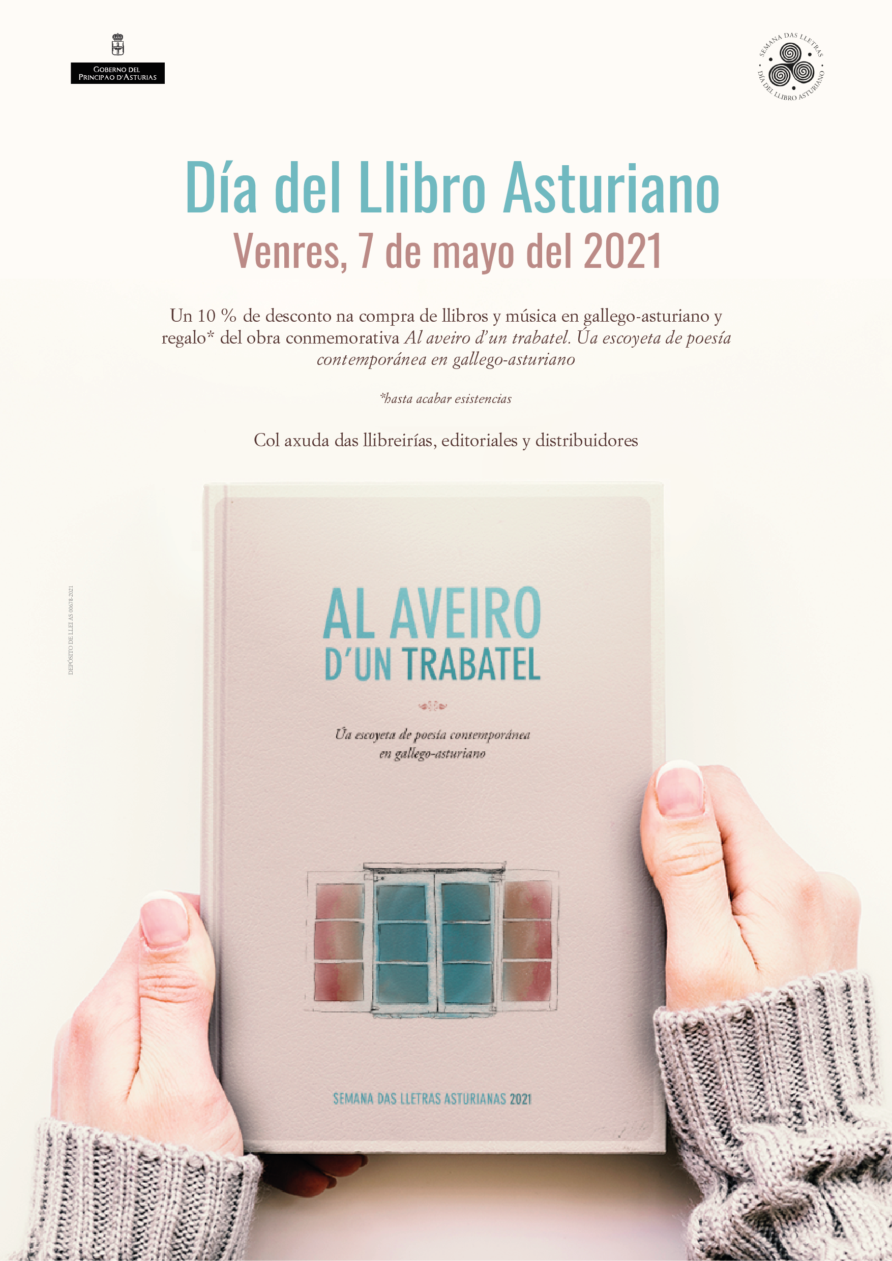 Cartel del Día del Llibro Asturiano